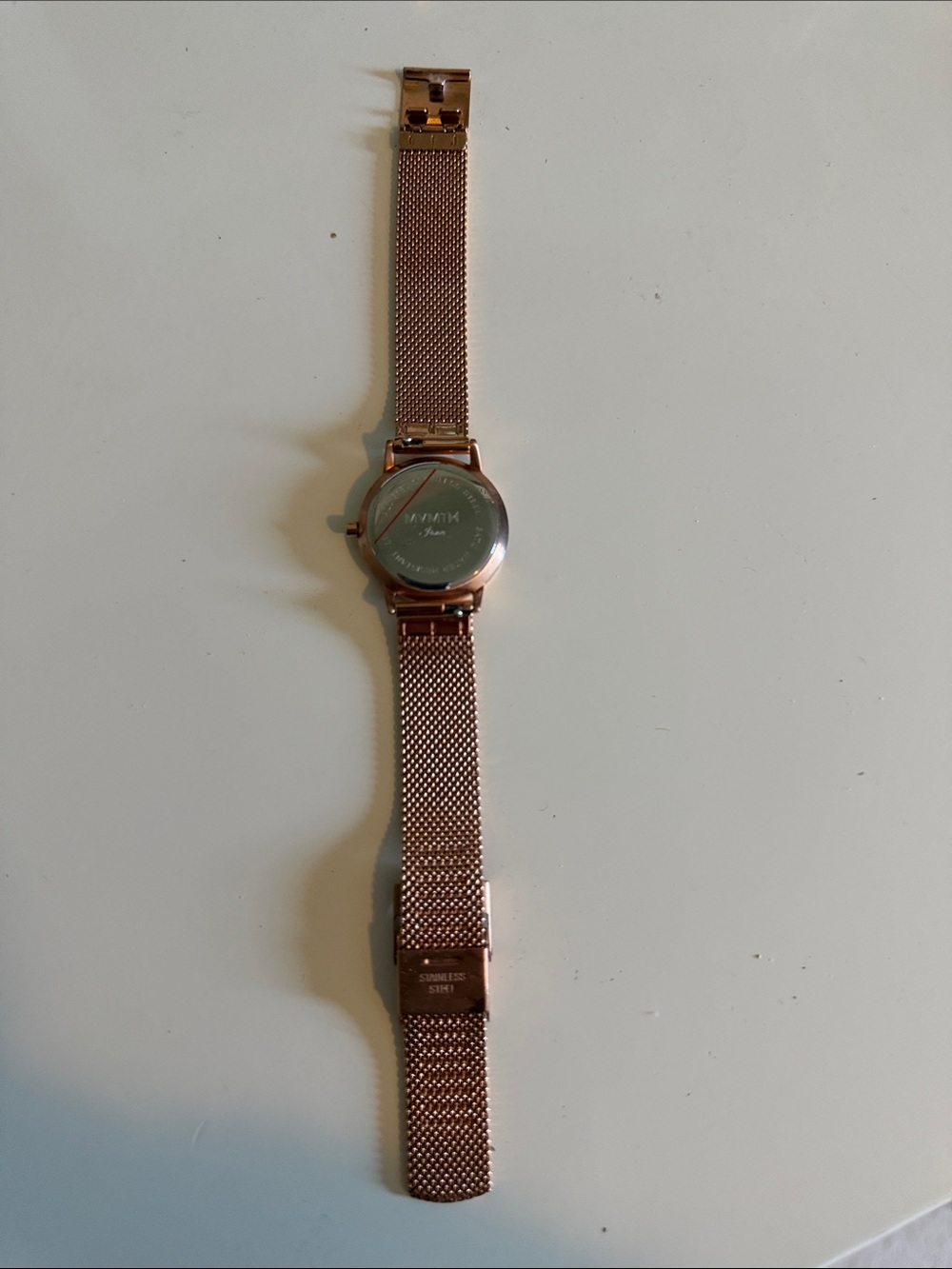 MVMT Rose Gold Mesh Strap Minimalist Watch 25mm - Picture 4 of 5